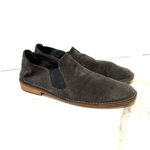 Vince Men's Gray Suede Slip-On Shoes‎ 11M